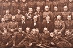 фотография, выпуск военной школы (до 1927 г.), Рига, Латвия, 20-30е годы 20-го века, 29.4 x 49.1 см,...