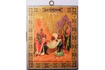 icon, The Nativity of Christ, board, painting, gold leafy, Russia, 22 x 17.8 x 1.6 cm...