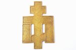 крест, Распятие Христово, медный сплав, 6-цветная эмаль, Российская империя, 16.6 x 11 x 0.4 см, 309...