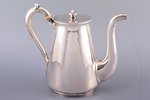 coffeepot, silver, 84 standard, 748.55 g, h 16.9 cm, by Heinoin Johann, 1873, St. Petersburg, Russia...