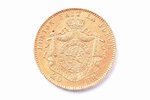 20 francs, 1877, gold, Belgium, 6.44 g, Ø 21.4 mm, XF, 900 standard...