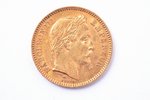 20 franki, 1864 g., A, zelts, Francija, 6.42 g, Ø 21.4 mm, XF, 900 prove...