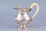 cream jug, silver, 84 standard, total weight of the item 214, h 12.5 cm, Ivan Gubkin factory, 1849,...