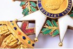 badge, National Order of the Legion of Honour, officier's, gold, France, 1848-1870, 61.8 x 41.3 mm,...