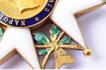 знак, Ордена Почётного легиона, офицерский, золото, Франция, 1848-1870 г., 61.8 x 41.3 мм, период На...