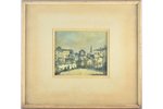 Anmanis Janis (1943), Small city, 1970, carton, oil, 17 x 20 cm...