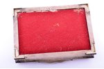 set of silver cigarette case (800 standart, Hungary, total weight of cigarette case 453.65g), questi...