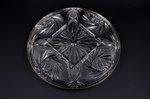 plate, silver, crystal, 800 standard, weight of silver 123.05, Ø - 31.5 cm, the beginning of the 20t...