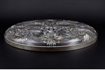 plate, silver, crystal, 800 standard, weight of silver 123.05, Ø - 31.5 cm, the beginning of the 20t...