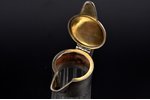 jug, silver, crystal, 800 standard, total weight of item 298.90, h - 17.2 cm, Otto Schneider, German...