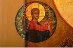 ikona, Svētais Nikolajs Brīnumdarītājs. Mstera; gleznota uz zelta, dēlis, gleznojums, Krievijas impē...