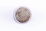 thimble, silver, 84 standard, 4.20 g, Ø (inner) - 1.5 cm, h - 2.2 cm, the middle of the 19th cent.,...