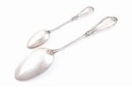 teaspoon, soup spoon, silver, 84 standard, (total weight of items) 119.30, soup spoon - 22 cm, teasp...