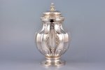 coffeepot, silver, 950 standard, total weight of the item 905.5, h 22.8 cm, Tetard Freres, Paris, Fr...