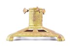 the Christmas Tree stand, cast iron, the beginning of the 20th cent., 24.9 x 24.9 x 15.1, ∅ 5.9 cm,...