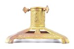 the Christmas Tree stand, cast iron, the beginning of the 20th cent., 24.9 x 24.9 x 15.1, ∅ 5.9 cm,...