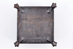 casket, cast iron, 7.7 x 7.7 x 5 cm, weight 284 g., Russia, Kasli, the beginning of the 20th cent....