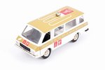car model, RAF 2203 Nr. A18, "Olympic games 1980 in Moscow", conversion, metal, USSR, 1980-1982, wih...