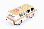 car model, RAF 2203 Nr. A18, "Olympic games 1980 in Moscow", conversion, metal, USSR, 1980-1982, wih...