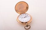 карманные часы, "Nestor", четвертной репетир, хронограф, Швейцария, начало 20-го века, золото, 56, 5...