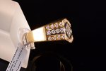 кольцо, Fred Samuel, золото, 750 проба, 11.71 г., размер кольца 19, бриллиант, TW ~1.5 ct кт...
