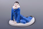 figurine, Pierrot, porcelain, Riga (Latvia), J.K.Jessen manufactory, the 40ies of 20th cent., h 12.5...