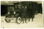 photography, a bus, Latvia, 20-30ties of 20th cent., 14x9 cm...