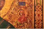 ikona, Svētais Nikolajs Brīnumdarītājs, dēlis, gleznojums, vizuļzelts, Krievijas impērija, 19.gs. vi...