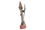 statuete, Kālī, bronza, h - 19.7 cm, svars 926.95 g....