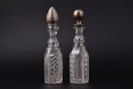oil and vinegar cruet set, silver, crystal, 84 standard, total weight of items 566.10, h 20.3 / 19.5...