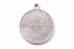 medal, For bravery, Nº 1155944, (depicting  Nicholas II), 4th class, silver, Russia, 1917, 33.3 x 28...