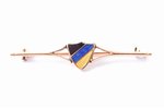 clasp, corporation, gold, Latvia, 20-30ies of 20th cent., 49.3 x 10.6 mm, 4.05 g...