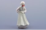 figurine, Folk dance (a Girl), porcelain, Riga (Latvia), Riga porcelain factory, molder - Beatrice K...