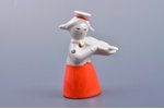 figurine, Girl from the band with a violin, porcelain, Riga (Latvia), USSR, Riga porcelain factory,...