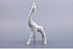 figurine, Giraffe, porcelain, Riga (Latvia), USSR, Riga porcelain factory, the 60ies of 20th cent.,...
