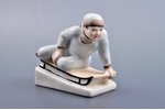 figurine, a Boy on a sledges, porcelain, USSR, Porcelain factory of Gorodnitsa, molder - V. Trokhimo...