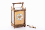настольные часы, с боем (каждый час), Франция, 1307.5 г, 15.5 x 8 x 6.6 см, на ходу, работают исправ...