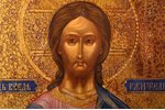icon, Jesus Christ Pantocrator, school painting, board, gold leafy, Russia, the end of the 19th cent...