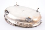 candy-bowl, Norblin & Co, Warszawa, silver plated, Russia, Congress Poland, 1860-1870, 26 x 18 x 20...