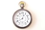 kabatas pulkstenis, "Elgin", ASV, metāls, 7.7 x 5.7 cm, Ø (ciparnīca) 46.1 mm, noņemta uzlika, darbo...