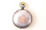 pocket watch, "Elgin", USA, metal, 7.7 x 5.7 cm, Ø (dial) 46.1 mm, removed overelay, in working cond...