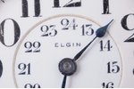 карманные часы, "Elgin", США, металл, 7.7 x 5.7 см, Ø (циферблат) 46.1 мм, удалена накладка, на ходу...