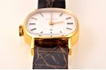 wristwatch, "Tissot", Switzerland, gold, 18 K standart, (total weight) 14.40 g, 26 x 22 cm, (dial) 1...