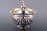 sugar-bowl, silver, 84 standard, 812.75 g, gilding, 13.6 x 21.2 x 14 cm, by Carl Palm, 1830, St. Pet...