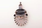 pendant-brooch, silver, 925 standard, 17.25 g., the item's dimensions 7.1 x 4 cm...