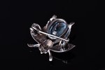 a brooch, "Fly", silver, 925 standard, 4.10 g., the item's dimensions 2.2 x 2.5 cm...
