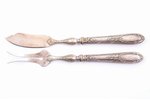 flatware set, silver, 2 items, 950 standard, (total weight of items) 88.85, 18.7, 19.3 cm, France...