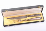 flatware set, silver, 2 items, 950 standard, total weight of items 219.20, metal, 31.7 / 27.8 cm, Fr...