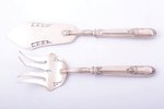 flatware set, silver, 2 items, 950 standard, total weight 252.15, metal, 27.8 / 24.4 cm, France, in...
