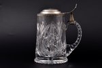 beer mug, silver, 875 standard, gilding, h 17.3 cm, 1930, Latvia...